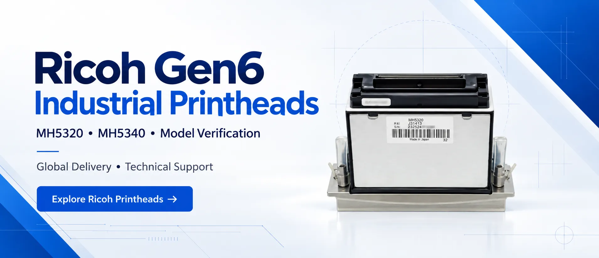 Ricoh Gen6 Industrial Printheads